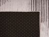 Vloerkleed polyester lichtroze/zwart 160 x 230 cm KALE_762255