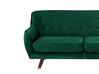 3 Seater Velvet Sofa Emerald Green BODO_738285