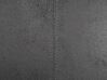 Pohodlná lenoška Chesterfield z šedého semiše pravá NIMES_697534
