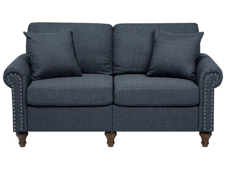 2 Seater Fabric Sofa Dark Grey OTRA II_705945
