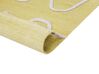 Vloerkleed polyester geel 140 x 200 cm YAVU_852444