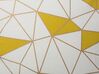 2 poduszki dekoracyjne w geometryczny wzór 45 x 45 cm żółte CLARKIA_769263