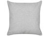 Set of 2 Boucle Cushions 45 x 45 cm Grey LEUZEA_903384