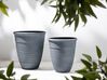 Set di 2 vasi per piante grigio ⌀ 50 cm KATALIMA_858214