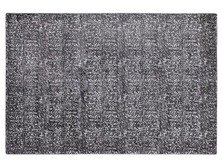 Tapis en viscose gris foncé et argentée au motif taches 140 x 200 cm ESEL_762563