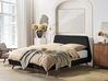 Łóżko welurowe 180 x 200 cm czarne VIENNE_740357