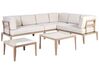 Lounge Set Aluminium sandbeige 6-Sitzer linksseitig modular Auflagen hellbeige RIMA III_908290