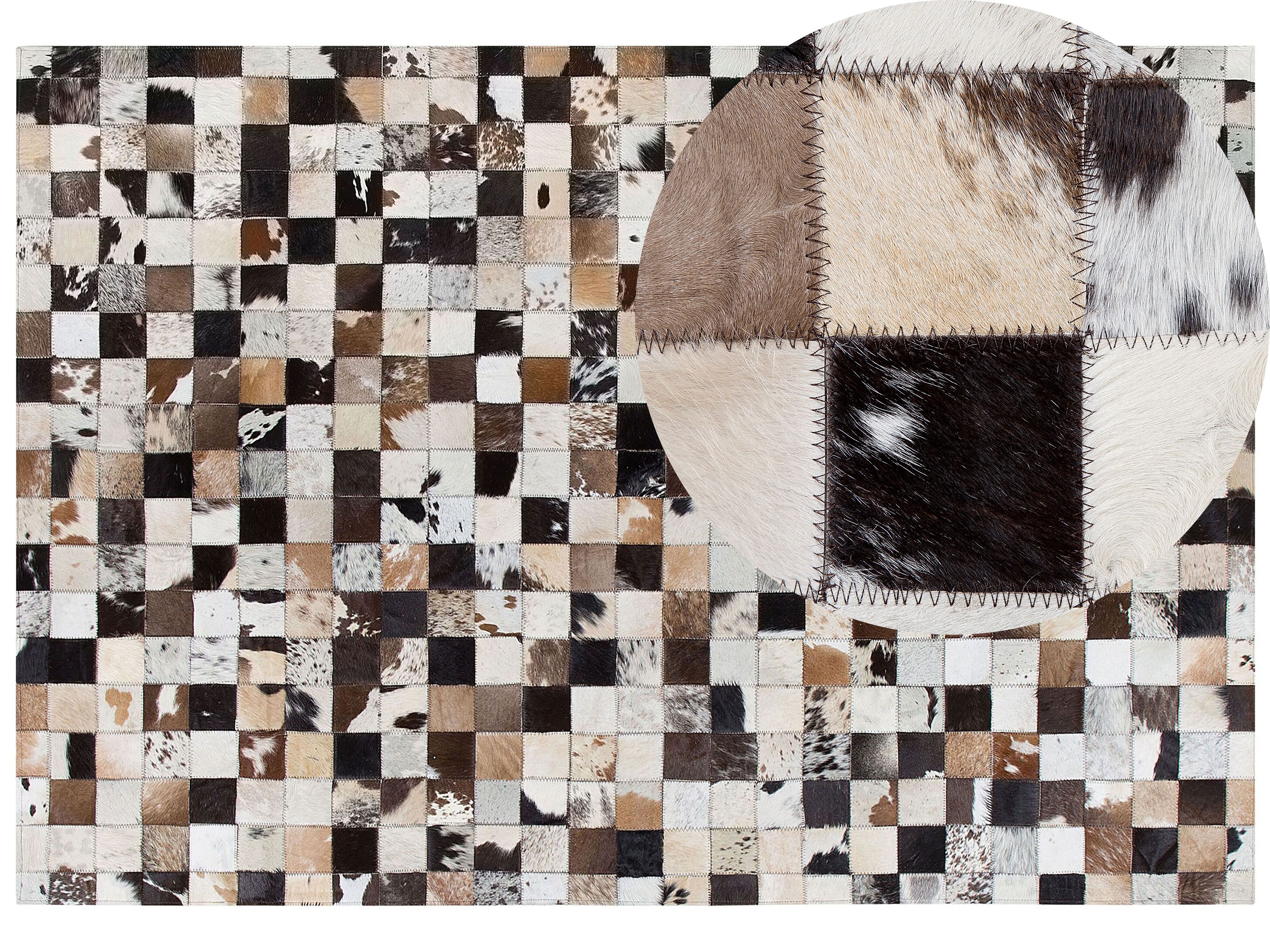 Digitaal kloon scheiden Vloerkleed patchwork wit/beige 160 x 230 cm CERLI | ✓ Gratis Levering