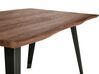 Jedálenský stôl 160 x 90 cm tmavé drevo/čierna WITNEY_755686
