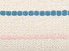 Dekokissen Streifenmuster Baumwolle mehrfarbig mit Quasten 40 x 60 cm 2er Set AGAVE_840383