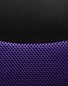 Silla de oficina reclinable de piel sintética negro/violeta FIGHTER_677329