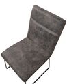 Set of 2 Fabric Dining Chairs Grey NEVADA_694521