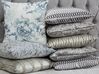 Set of 2 Cushions Cracked Pattern 45 x 45 cm Grey WISTERIA_770288