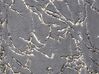 Plaid in tessuto grigio e dorato 130 x 180 cm GODAVARI_820333