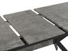 Matbord hopfällbart 140/180 x 80 cm betongeffekt/svart BENSON _790581