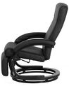 Faux Leather Recliner Chair Black MIGHT_709343