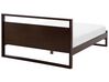 Bed hout donkerbruin 180 x 200 cm GIULIA_752753