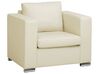 Sofa Set Leder beige 6-Sitzer HELSINKI_2368