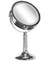 Kosmetikspiegel silber mit LED-Beleuchtung ø 18 cm BAIXAS_813705
