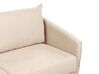 3-Sitzer Sofa Samtstoff beige mit goldenen Beinen MAURA_912992