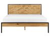 EU King Size Bed Light Wood ERVILLERS_907954