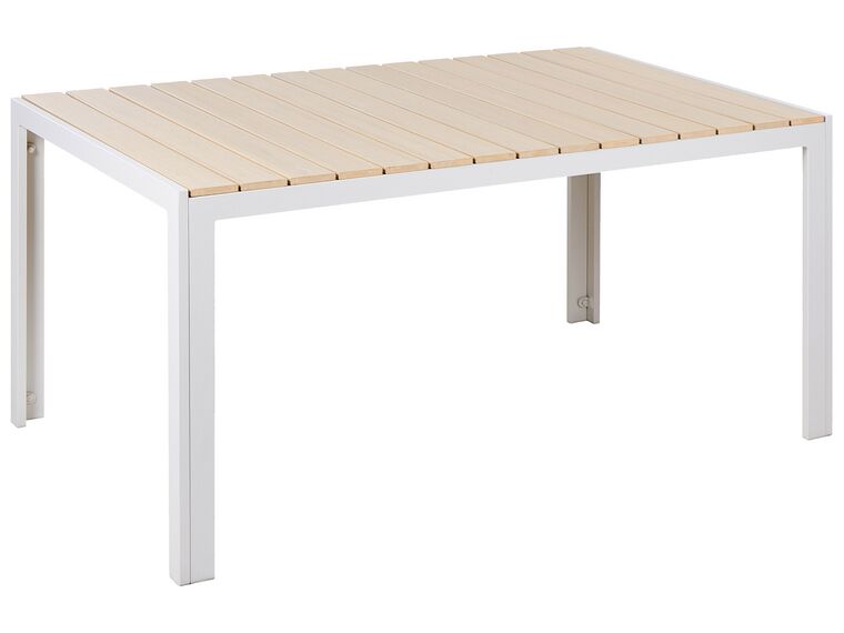 Table de jardin 150 x 90 cm beige COMO_884143