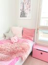Almofada decorativa com nó em veludo rosa 20 x 20 cm MALNI_851708