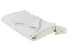 Couvre-lit en coton blanc cassé 220 x 200 cm LINDULA_915467