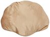Dekokissen Muschelform Samtstoff sandbeige 47 x 35 cm CONSOLIDA_890979