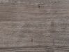 Matbord 150 x 90 cm mörkt trä/svart ADENA_750724