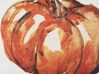 Sametový polštář motiv dýně 45 x 45 cm béžový/oranžový CURBITA_830247