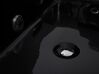 Whirlpool-Badewanne schwarz mit LED links 183 x 90 cm VARADERO_705138