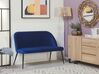 2 Seater Velvet Kitchen Sofa Navy Blue OSBY_795293
