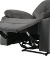 Velvet LED Electric Recliner Chair with USB Port Grey BERGEN_835235