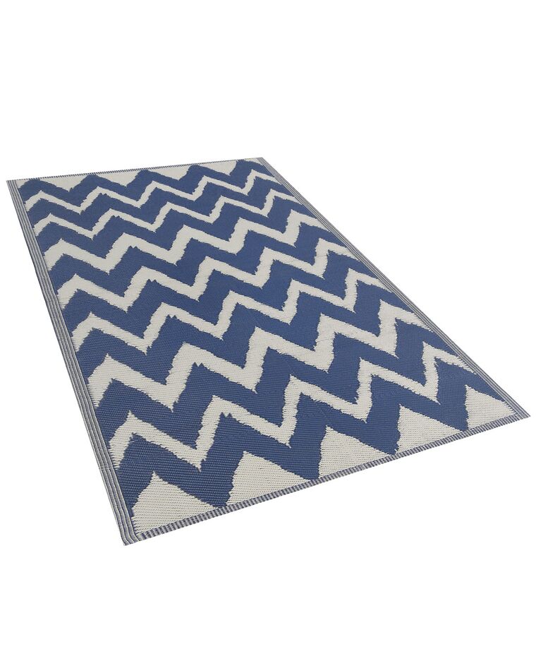 Dywan zewnętrzny 120 x 180 cm granatowy SIRSA Beliani.pl