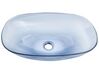 Aufsatzwaschbecken blau oval 54 x 36 cm MOENGO_891723