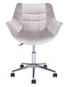Velvet Desk Chair Grey LABELLE_854944