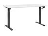 Fehér és fekete manuálisan állítható íróasztal 160 x 72 cm DESTINES_898936