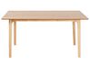 Eettafel hout lichtbruin 160 x 90 cm DELMAS_899219