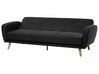 3 Seater Fabric Sofa Bed Black FLORLI_704145