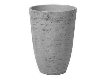 Vaso para plantas em pedra cinzenta 35 x 35 x 50 cm CAMIA