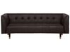 3 Seater Leather Sofa Brown BYSKE_715303