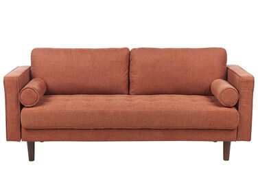 3-istuttava sohva kangas kullanruskea NURMO