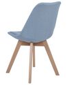 Set of 2 Fabric Dining Chairs Light Blue DAKOTA II_728851