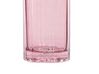 Rózsaszín üveg virágváza 30 cm PERDIKI_838150