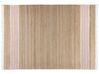 Jute Area Rug 160 x 230 cm Beige and Pastel Pink MIRZA_850093