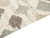 Alfombra kilim de lana beige/gris/marrón 160 x 230 cm KAGHTSRASHEN_859889