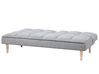 Fabric Sofa Bed Light Grey SILJAN_702078