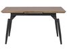 Rozkladací jedálenský stôl 140/180 x 80 cm tmavé drevo/čierna BARBOSA_786547