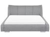 Fabric EU Super King Size Bed Grey NANTES_40881